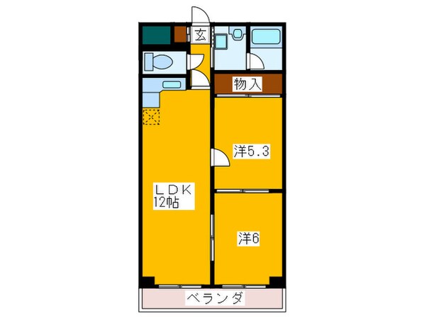 ジオナ松屋町の物件間取画像